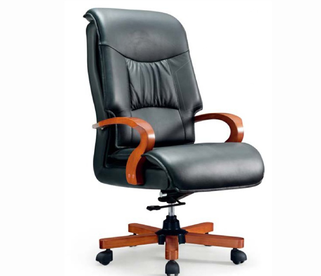 高背办公椅（超纤皮转椅）